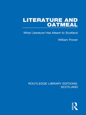 cover image of Literature and Oatmeal
